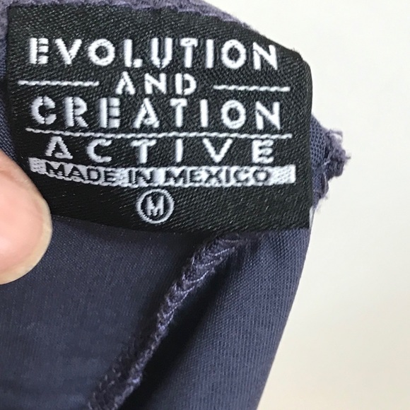 Evolution Active Tee Shirt  Elephant short sleeve  sheer Size medium - Picture 5 of 7